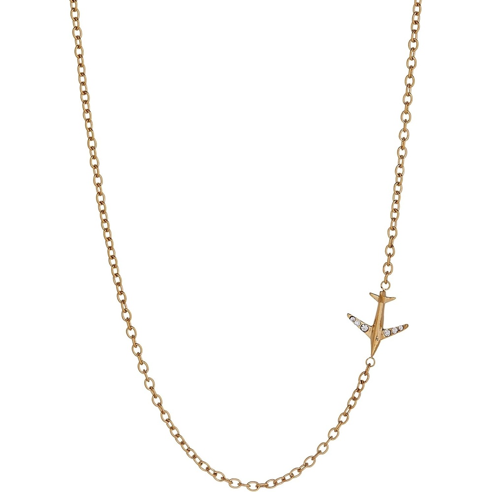 image:imageAlex and Ani Airplane Inline NecklaceStainless Gold