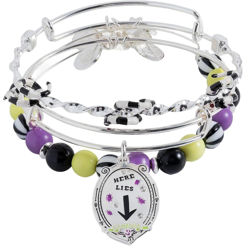image:imageAlex and Ani BEETLEJUICE Handbook for the Recently Deceased Pendant NecklaceSet of 3 bangles