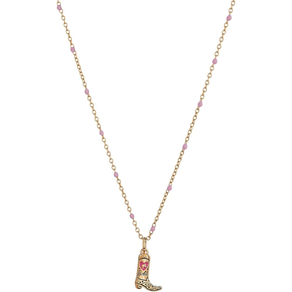 image:imageAlex and Ani Barbie Gold and Pink JewelryAlex and Ani Barbie Cowboy Boot Pendant Necklace