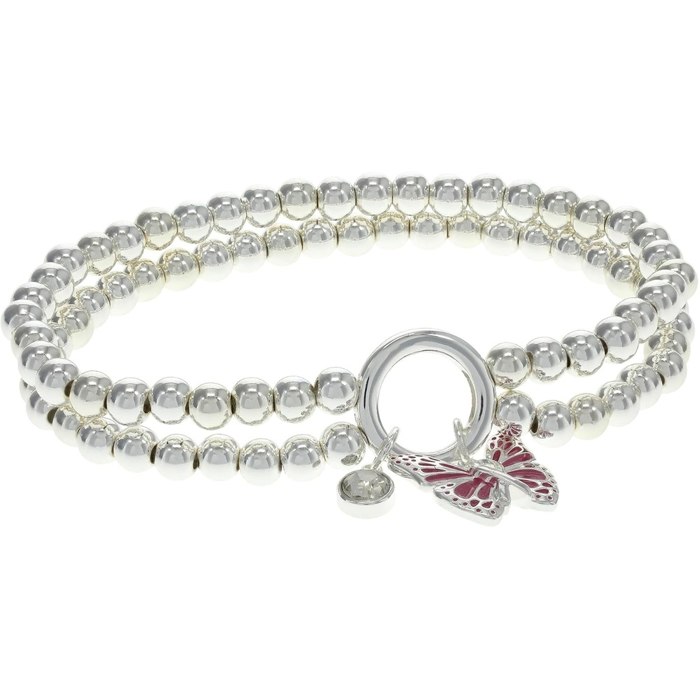 image:imageAlex and Ani Breast Cancer Awareness Butterfly Stretch Bracelet