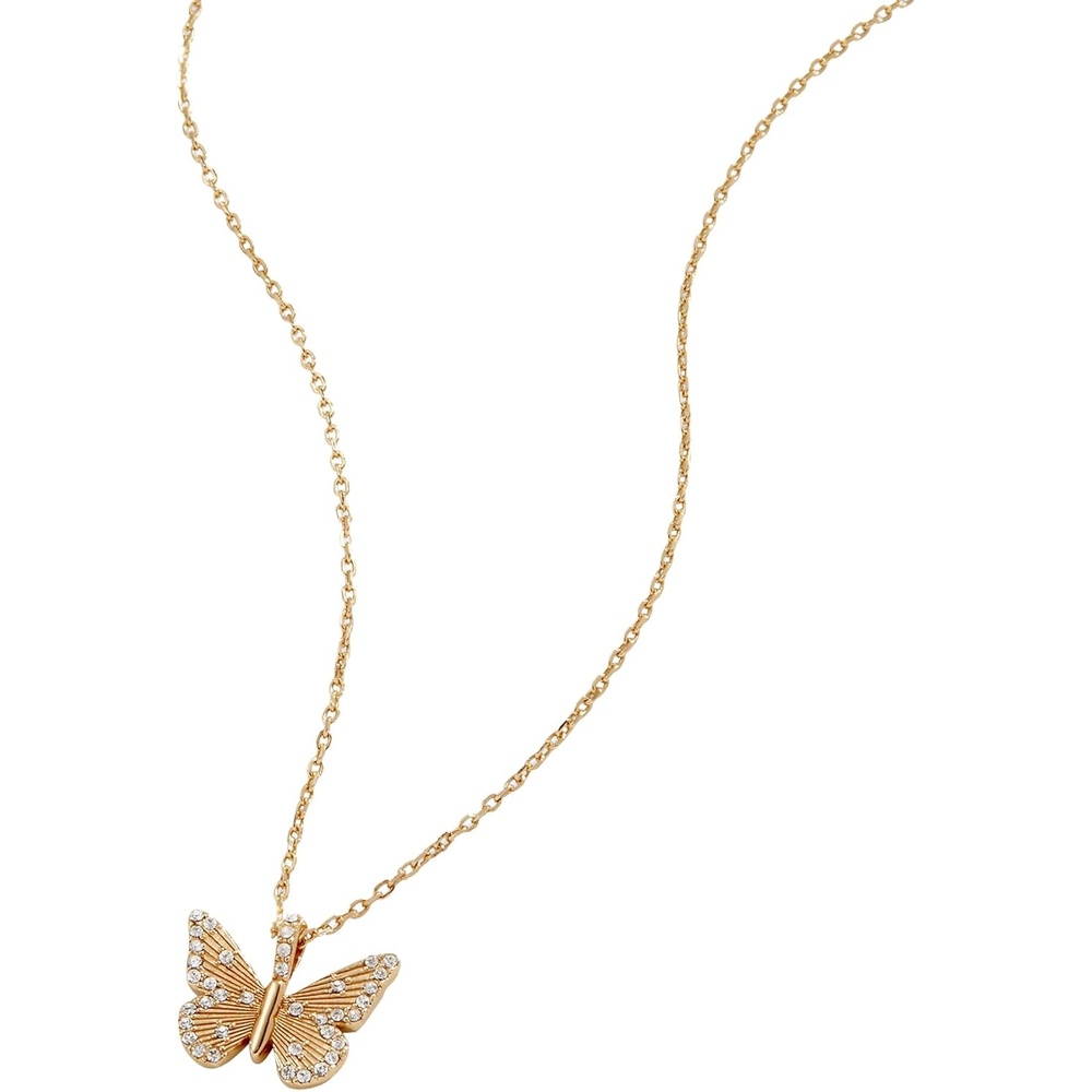 image:imageAlex and Ani Butterfly  Crystal Necklace Adjustable14k Gold Sterling Silver