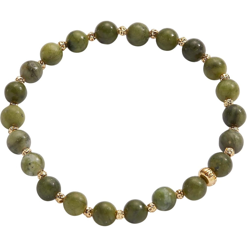 image:imageAlex and Ani Clear Quartz Healing Stone Stretch BraceletQinghai Jade