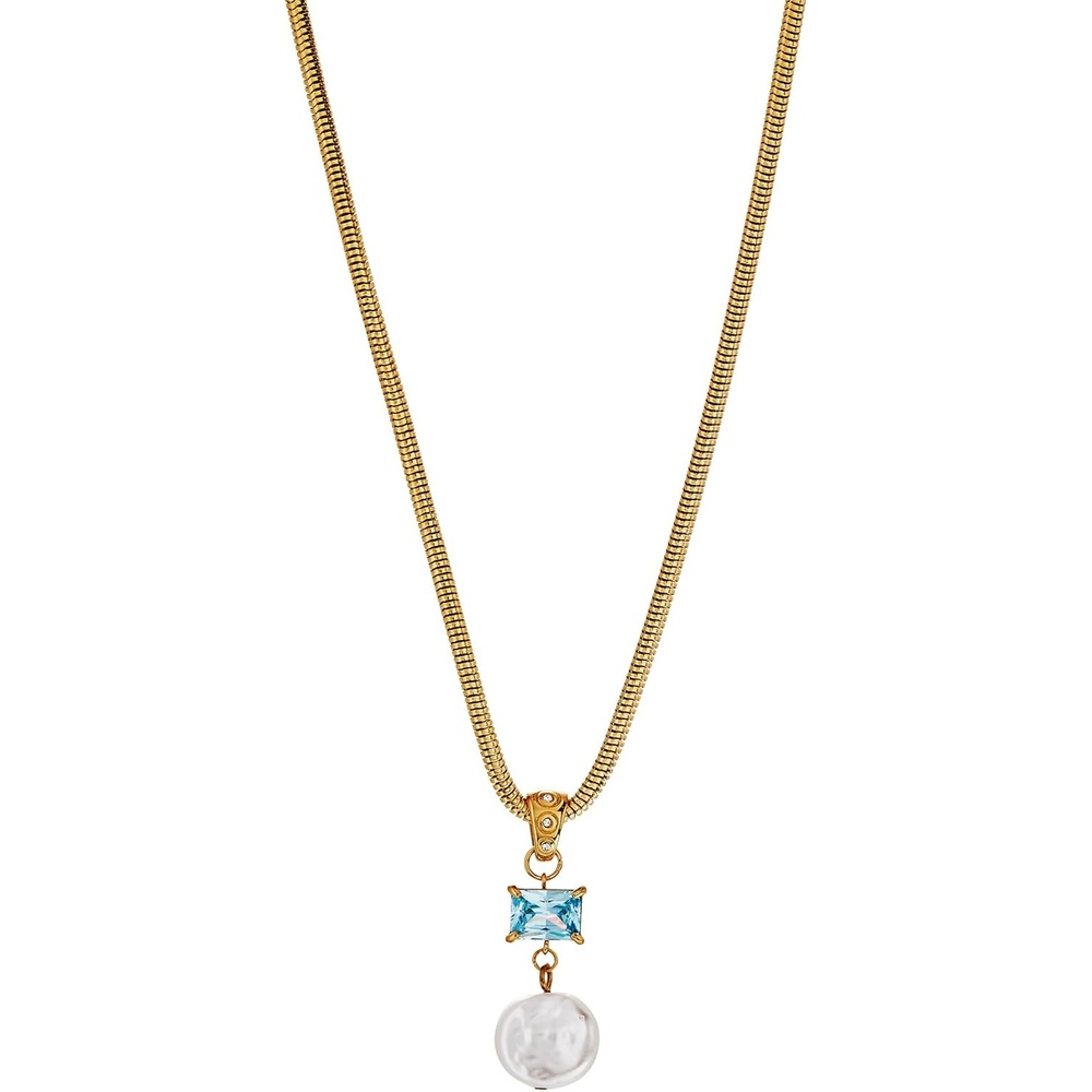 image:imageAlex and Ani Coin Pearl Drop Gold JewelryCoin Pearl Drop Pendant Necklace