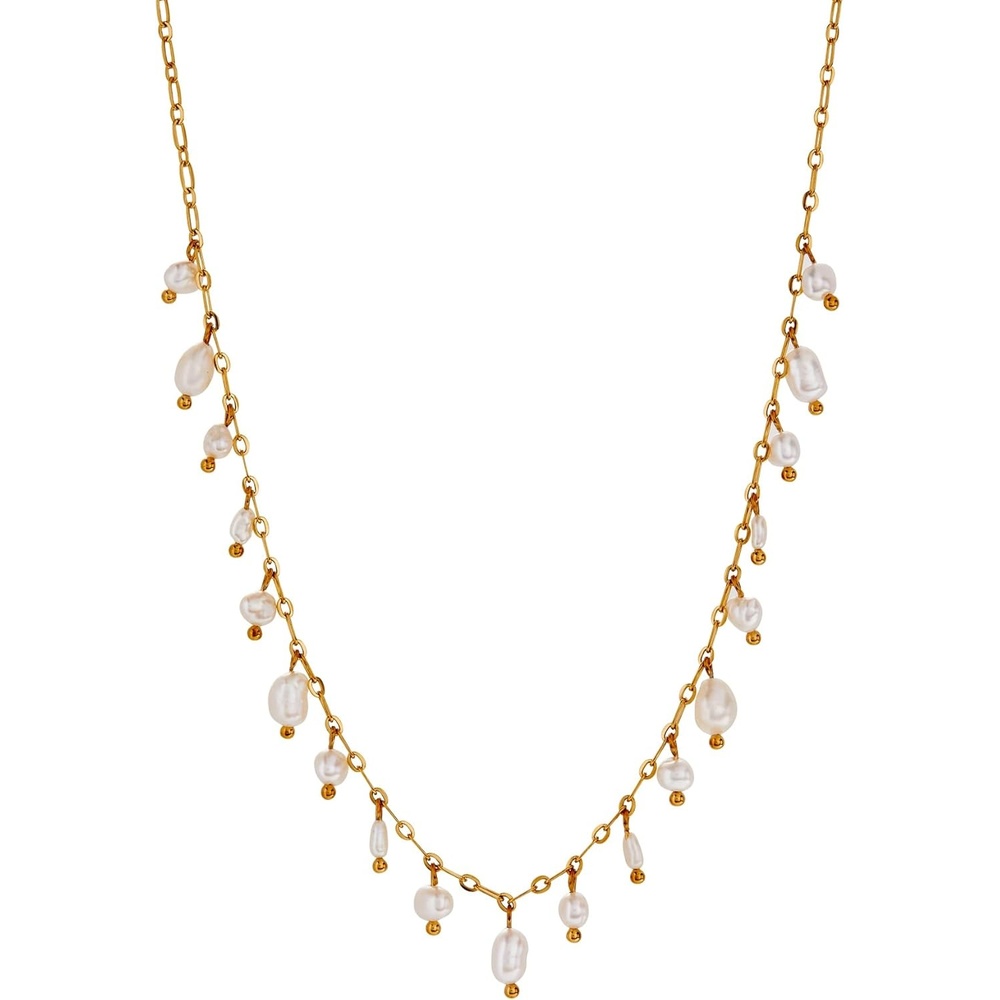 image:imageAlex and Ani Coin Pearl Drop Gold JewelryFreshwater Pearl Shaky Necklace