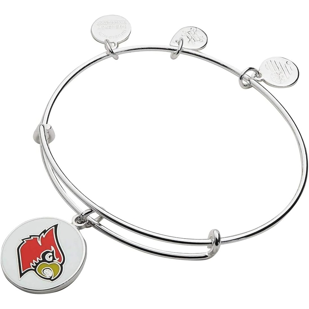 image:imageAlex and Ani Collaborations Expandable Bangle for Women Collegiate Charms Shiny Finish 2 to 35 inUniversity of Louisville