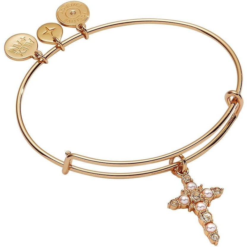 image:imageAlex and Ani Divine Guides Cross Pendant NecklaceShiny Gold