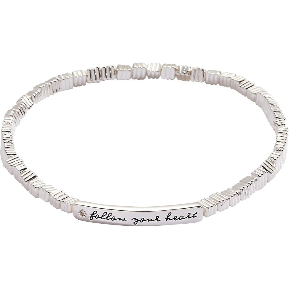 image:imageAlex and Ani Follow Your Heart Stretch BraceletSilver
