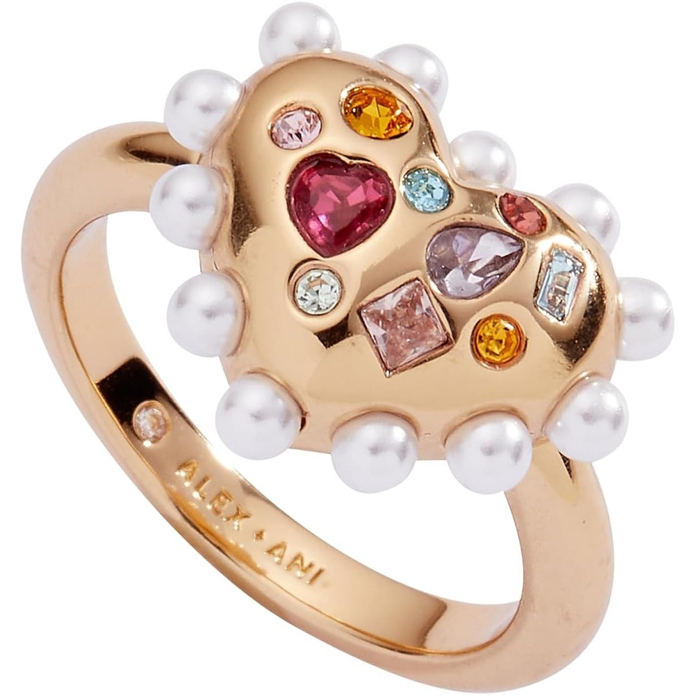 image:imageAlex and Ani Gemmy Heart Statement Ring Shiny Gold