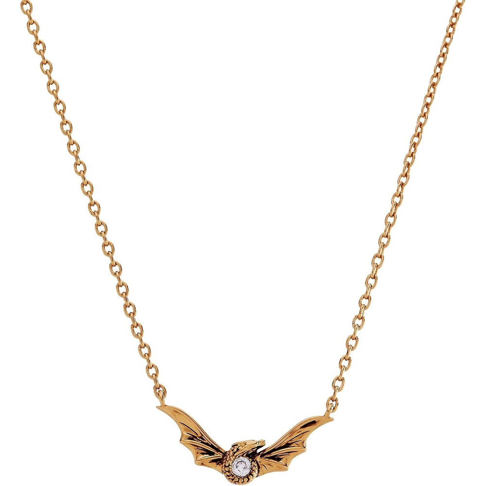 image:imageAlex and Ani HOUSE OF THE DRAGON Necklaces  Dimensional Dragon amp Helmet Pendants with Faceted Crystal NickelFree Unique Jewelry GiftSyrax Necklace Antique Gold