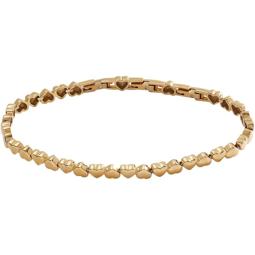 image:imageAlex and Ani Heart Charm Tennis BraceletStainless Steel Gold