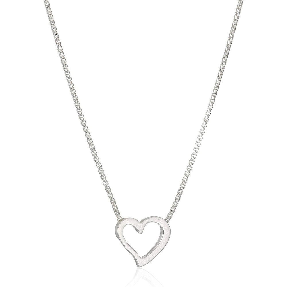 image:imageAlex and Ani Path of Symbols Adjustable Necklace for Women Heart Pendant Sterling Silver 15 to 18 in925 Sterling Silver