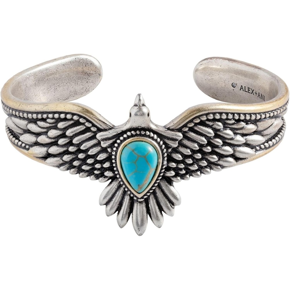 image:imageAlex and Ani Turquoise Eagle JewelryAlex and Ani Turquoise Eagle Cuff Bracelet