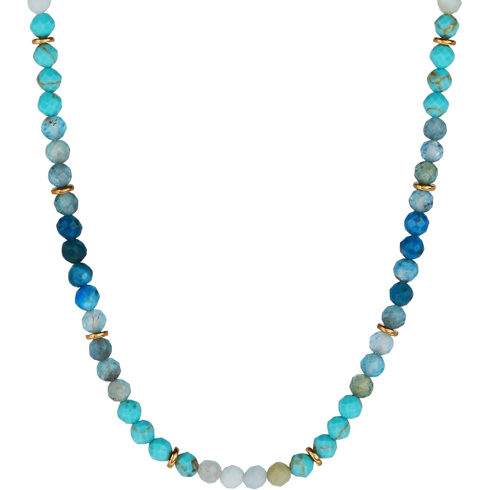 image:imageAlex and Ani Turquoise Ombre SemiPrecious Beaded AnkletTurquoise Ombre SemiPrecious Beaded Necklace