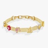 ALEX AND ANI Barbie™ Bracelets(Multicharm Mesh Chain Bracelet (Shiny Gold))