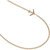 Alex and Ani Airplane Inline Necklace(Stainless Gold)