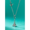 Alex and Ani Airplane Inline Necklace(Stainless Silver)
