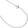 Alex and Ani Airplane Inline Necklace(Stainless Silver)