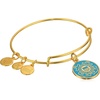 Alex and Ani “Armed Forces” US Coast Guard Expandable Wire Bangle Charm Bracelet(Rafaelian Yellow Gold Finish)