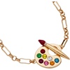 Alex and Ani Artist Palette & Paint Brush Toggle Necklace – Artsy Gold-Tone Charm Necklace Perfect for Expressing Creativity, Ideal for Women