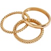 Alex and Ani Ball Stacking Ring Set of 3(Stainless Gold)