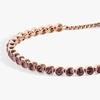 Alex and Ani Bolo Crystal Tennis Bracelet(Stainless Steel Rose Gold)