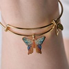 Alex and Ani Butterfly Bracelets(Chrysiridia Rhipheus Butterfly Charm Bangle)