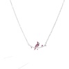 Alex and Ani Cardinal Necklace for Women – Ruby & Clear Pavé Accented Necklace Featuring Sacred Cardinal on Branch, Meaningful Cardinal Gifts(Cardinal (Shiny Silver))