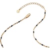 Alex and Ani Celestial Cat Inline Necklace – Celestial Jewelry with Black Cat on Golden Crescent, Two Tone, Nickel-Free, Stylish Star Moon Necklace for Women