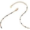 Alex and Ani Celestial Cat Inline Necklace – Celestial Jewelry with Black Cat on Golden Crescent, Two Tone, Nickel-Free, Stylish Star Moon Necklace for Women