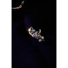 Alex and Ani Celestial Cat Open Ring – Two Tone Nickel-Free, Elegant Celestial Jewelry, Graceful Silhouette for Women, Perfect for Stacking or Solo Wear
