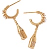 Alex and Ani Champagne Drop Huggie Jewelry(Champagne Drop Huggie Hoop Earrings)