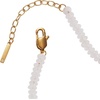 Alex and Ani Clear Quartz Semi-Precious Beaded Anklet(Stainless Gold)