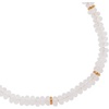 Alex and Ani Clear Quartz Semi-Precious Beaded Anklet(Stainless Gold)