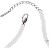 Alex and Ani Clear Quartz Semi-Precious Beaded Anklet(Stainless Silver)