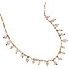Alex and Ani Coin Pearl Drop Gold Jewelry(Freshwater Pearl Shaky Necklace)