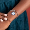 Alex and Ani Collaborations Expandable Bangle for Women, Shiny Silver Finish, 2 to 3.5 in(United States Air Force)