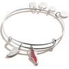 Alex and Ani Collaborations Expandable Bangle for Women, Team USA Duo Charms, Shiny Finish, 2 to 3.5 in(Shiny Silver Finish)