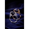 Alex and Ani Crystal Ball Ring – Nickel-Free, Elegant Statement Piece, Ring Size 7, Handmade Gothic Style Chunky Ring(Shiny Gold)