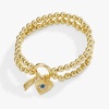 Alex and Ani Double Stretch Bracelets(Evil Eye + Feather)