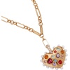 Alex and Ani Gemmy Heart Pendant Necklace, Shiny Gold