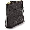 Alex and Ani Genuine Leather Black Embossed Strap Pouch