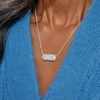 Alex and Ani Glitter Druzy Pendant Necklace, Silver