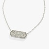 Alex and Ani Glitter Druzy Pendant Necklace, Silver