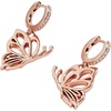 Alex and Ani Goliath Openwork Butterfly Huggie Earrings, Rose Silver