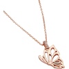 Alex and Ani Goliath Openwork Butterfly Pendant Necklace, Rose Silver