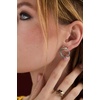 Alex and Ani HOUSE OF THE DRAGON® Earrings – Inspired Hoops & Studs, Nickel-Free, Hypoallergenic Finish(Syrax Front to Back Hoop (Antique Silver))
