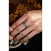 Alex and Ani HOUSE OF THE DRAGON® Syrax Bypass Ring – Sculptural Dragon Design Inspired Jewelry, Nickel-Free, Bold Luxury Statement for Women (Antique Gold)(Syrax Bypass Ring (Antique Silver))