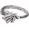 Alex and Ani HOUSE OF THE DRAGON® Syrax Bypass Ring – Sculptural Dragon Design Inspired Jewelry, Nickel-Free, Bold Luxury Statement for Women (Antique Gold)(Syrax Bypass Ring (Antique Silver))
