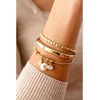 Alex and Ani Heart Charm Tennis Bracelet(Stainless Steel Gold)