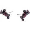 Alex and Ani Hot Wheels Earrings(Pink Car Stud (Shiny Silver))